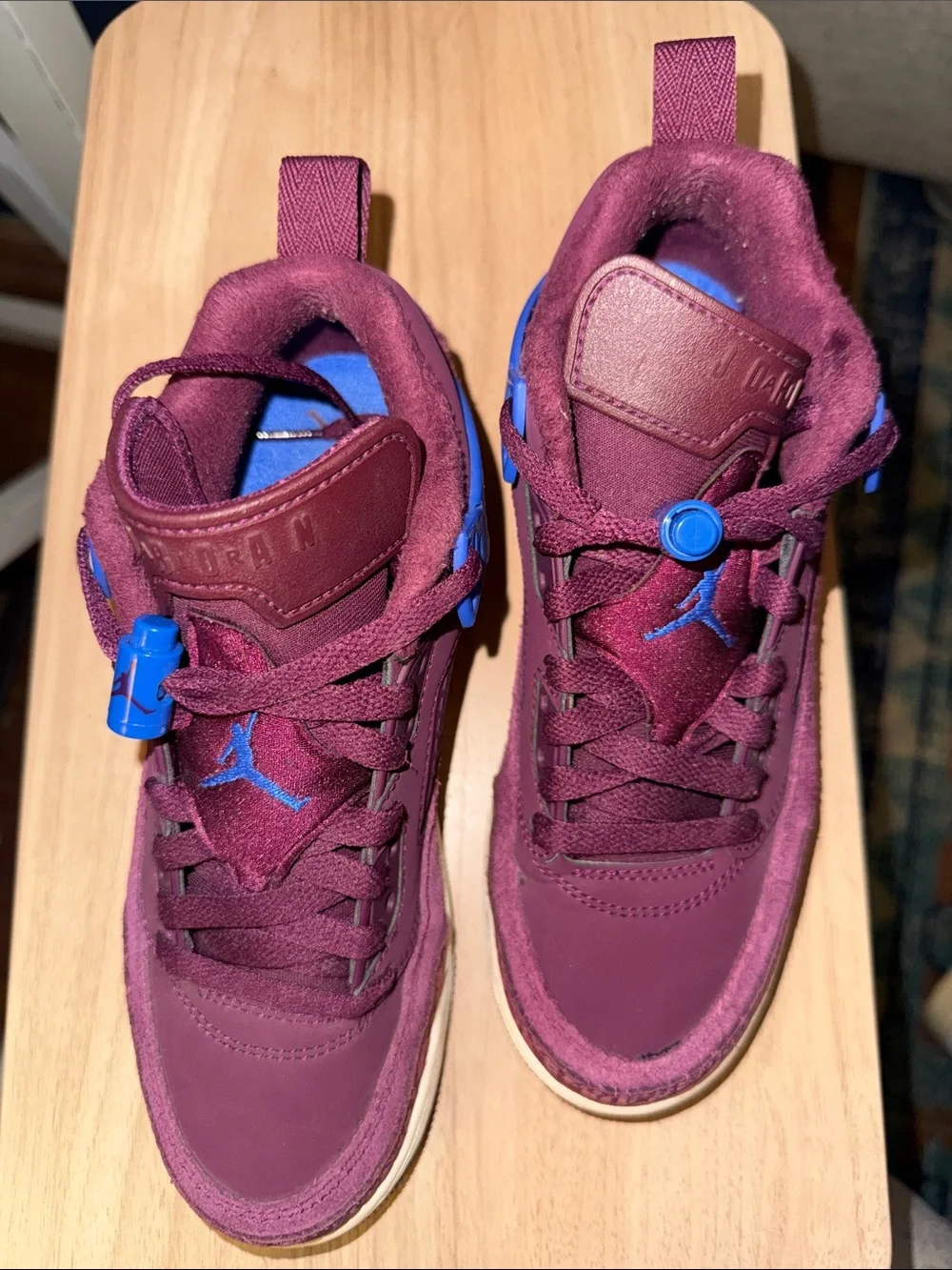 Jordan Spizike Low-Bordeaux/Hyper Royal/Sail Kids Size 4.5Y